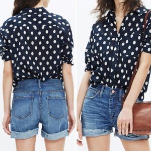 Madewell High Rise Denim Boyshorts 30